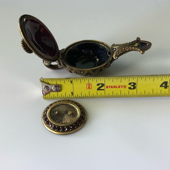 Jay Strongwater Aladdin genie lamp trinket box enamel Crystal mint condition - Picture 7 of 14